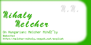 mihaly melcher business card